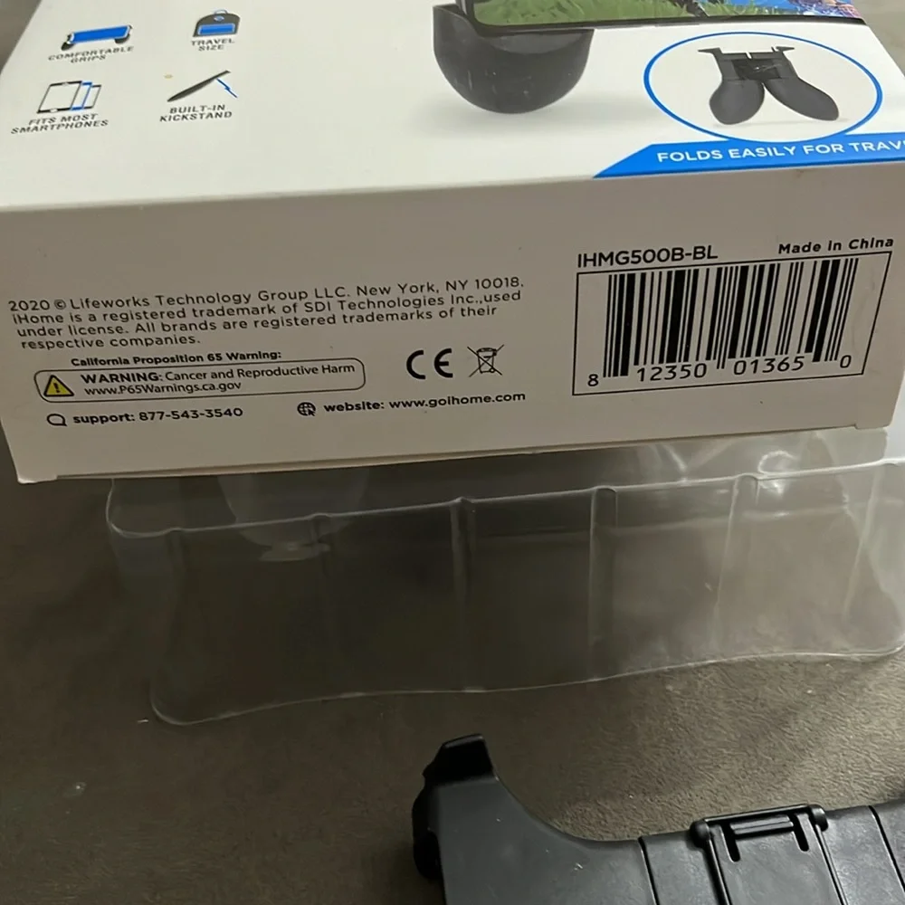 Home mobile game controller folding design black